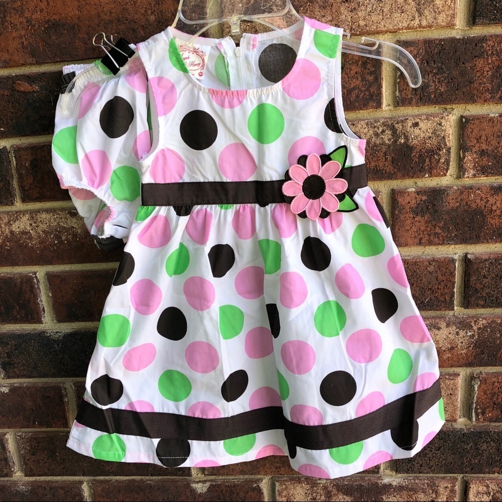 Sugar & Honey Polka Dot Sleeveless Dress 24 Month